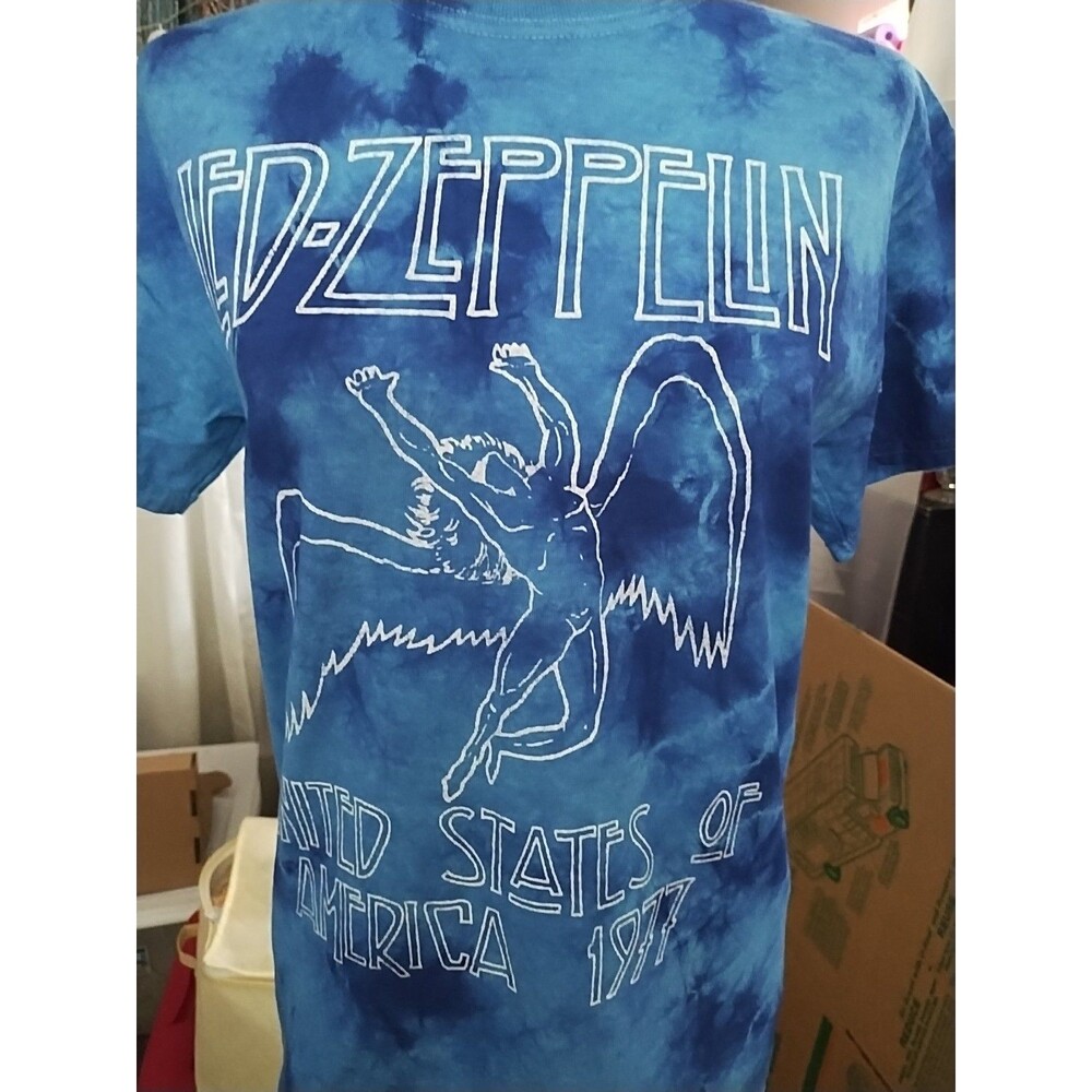 Blue Tie-Dye Graphic Tee